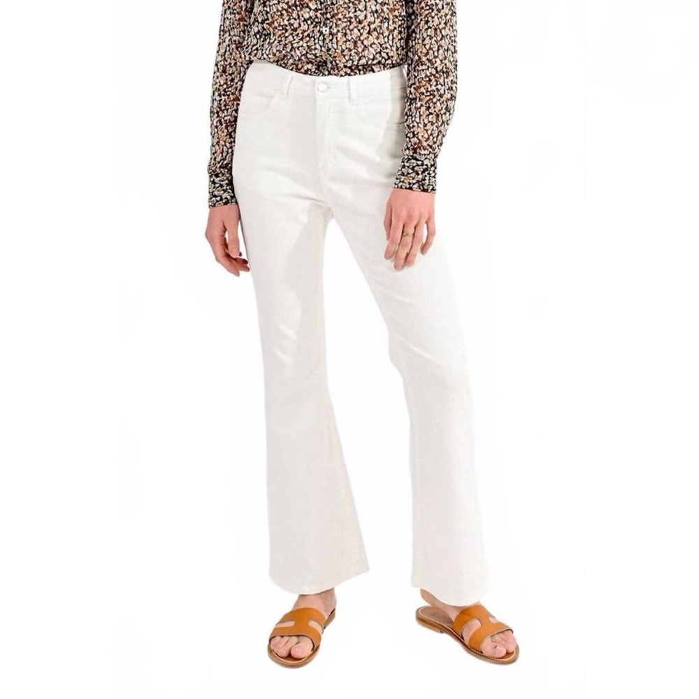Molly Bracken White Flare Jeans